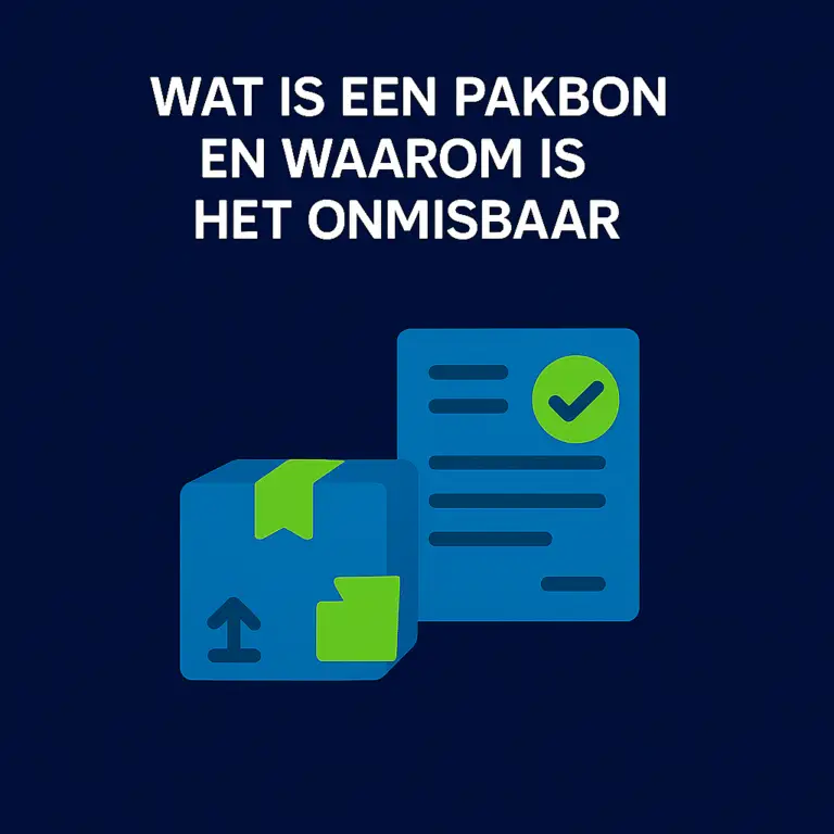 Wat is een pakbon