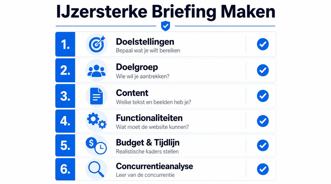 De voorbereiding: een ijzersterke briefing en de juiste vragen stellen