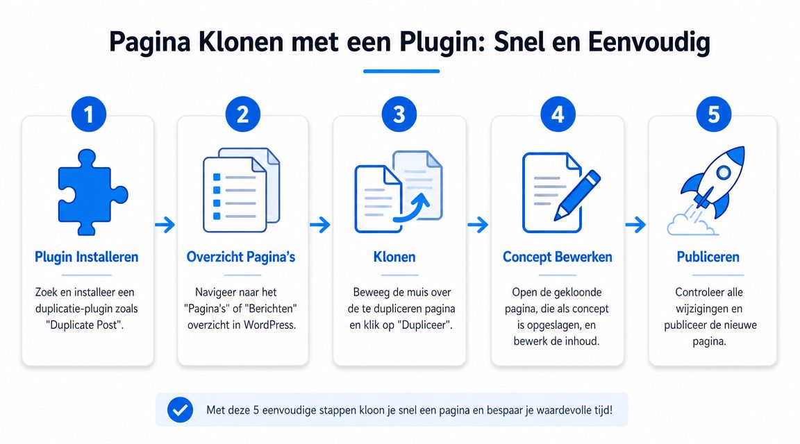 De snelste methode: een pagina klonen met een plugin