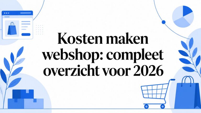 making webshop costs ecommerce overview